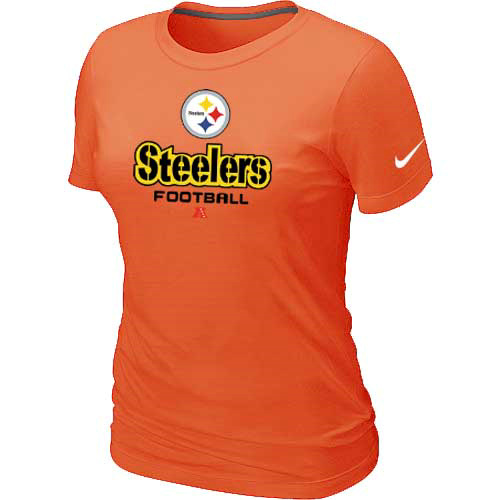 Pittsburgh Steelers Orange Women's Critical Victory T-Shirt