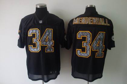 Pittsburgh Steelers Rashard Mendenhall #34 BLACK SIDELINE UNITED