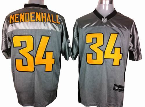 Pittsburgh Steelers Rashard Mendenhall #34 Gray shadow jerseys