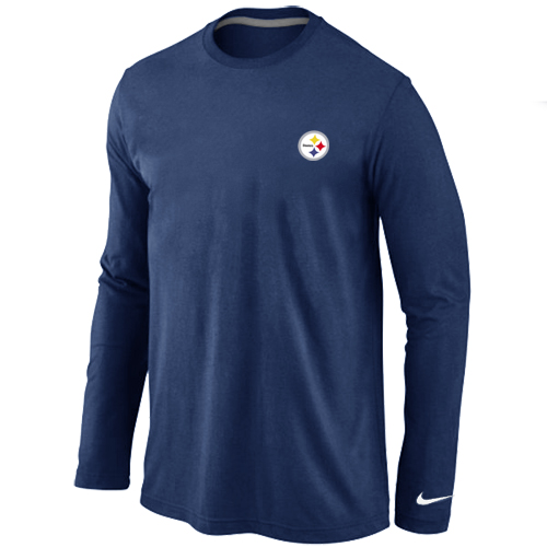 Pittsburgh Steelers Sideline Legend Authentic Logo Long Sleeve T-ShirtD.Blue