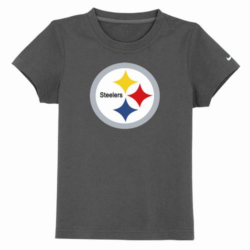 Pittsburgh Steelers Sideline Legend Authentic Logo Youth T-Shirt D.grey