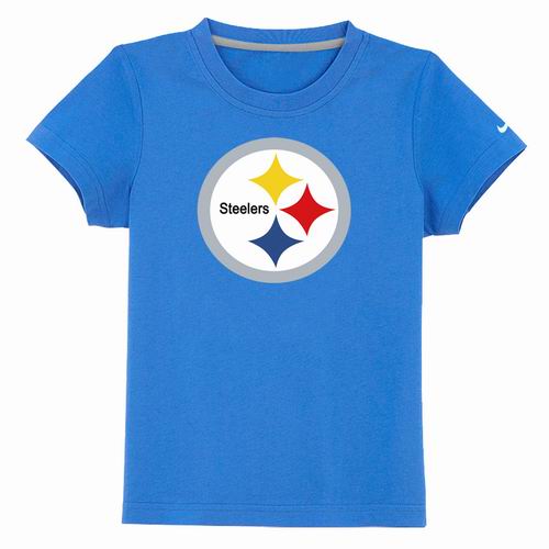 Pittsburgh Steelers Sideline Legend Authentic Logo Youth T-Shirt Light blue