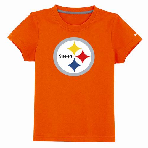 Pittsburgh Steelers Sideline Legend Authentic Logo Youth T-Shirt Orange