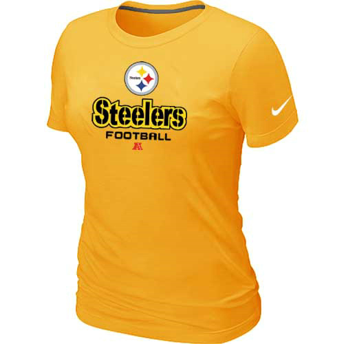 Pittsburgh Steelers Yellow Women's Critical Victory T-Shirt