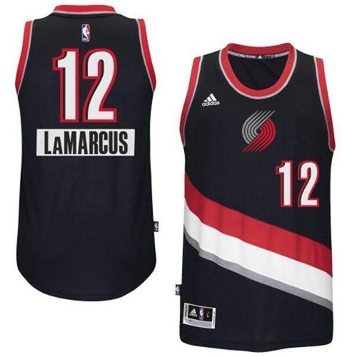 Portland Trail Blazers 12 Lamarcus Aldridge Black 2014-15 Christmas Day NBA Jersey