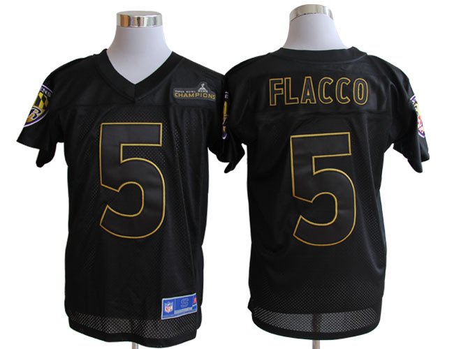 Pro Line Nike Baltimore Ravens 5# Joe Flacco Super Bowl XLVII Champions Jersey