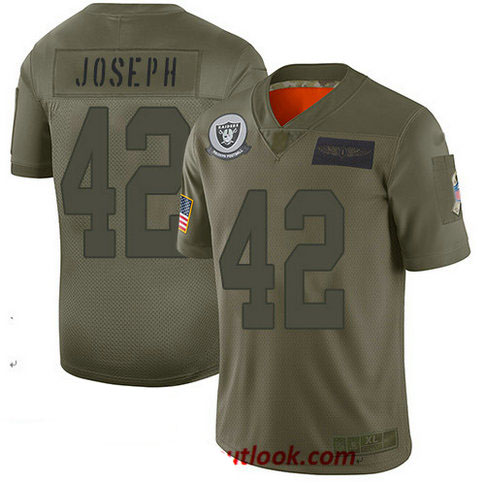 Raiders #42 Karl Joseph Camo Youth Stitched Football Limited 2019 Salute to Service Jersey