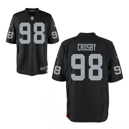 Raiders #98 Maxx Crosby Black Vapor Limited Jersey