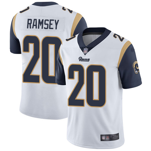 Rams #20 Jalen Ramsey White Men's Stitched Football Vapor Untouchable Limited Jersey