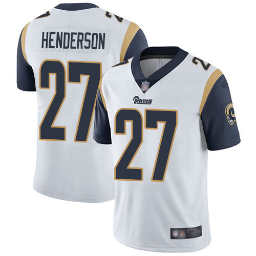 Rams #27 Darrell Henderson White Men's Stitched Football Vapor Untouchable Limited Jersey
