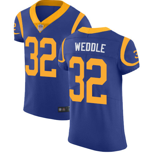Rams #32 Eric Weddle Royal Blue Alternate Men's Stitched Football Vapor Untouchable Elite Jersey