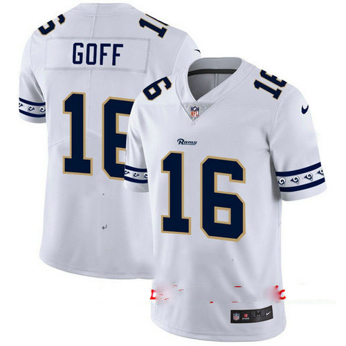 Rams 16 Jared Goff White 2019 New Vapor Untouchable Limited Jersey