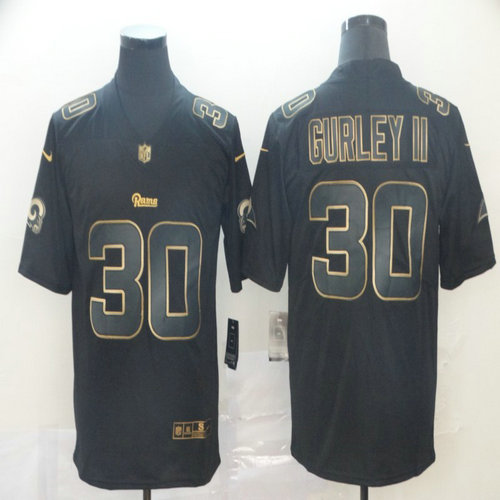 Rams 30 Todd Gurley II Black Gold Vapor Untouchable Limited Jersey