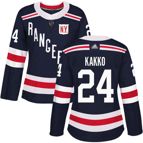 Rangers #24 Kaapo Kakko Navy Blue Authentic 2018 Winter Classic Women's Stitched Hockey Jersey