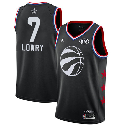 Raptors #7 Kyle Lowry Black Basketball Jordan Swingman 2019 All-Star Game Jersey