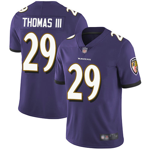 Ravens #29 Earl Thomas III Purple Team Color Youth Stitched Football Vapor Untouchable Limited Jersey