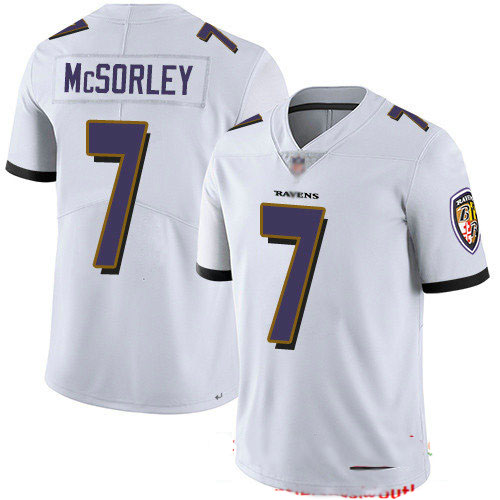 Ravens #7 Trace McSorley White Youth Stitched Football Vapor Untouchable Limited Jersey