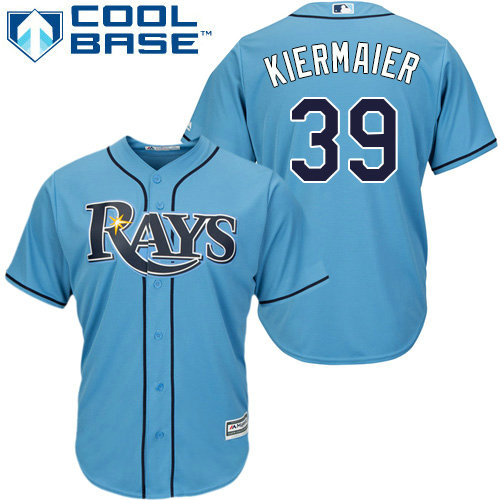 Rays #39 Kevin Kiermaier Light Blue Cool Base Stitched Youth MLB Jersey
