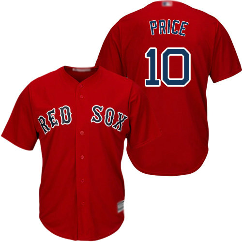 Red Sox #10 David Price Red Cool Base Stitched Youth Baseball Jersey
