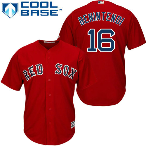 Red Sox #16 Andrew Benintendi Red Cool Base Stitched Youth MLB Jersey