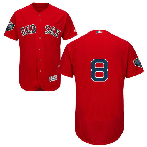 Red Sox #8 Carl Yastrzemski Red Flexbase Authentic Collection 2018 World Series Stitched MLB Jersey - 副本