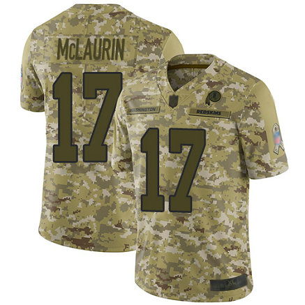Redskins #17 Terry McLaurin Camo Men's Stitched Football Limited 2018 Salute To Service Jersey
