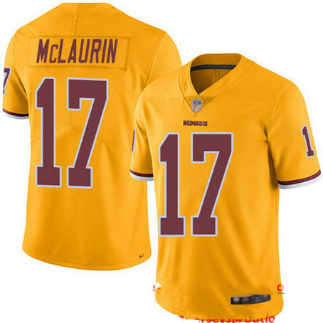 Redskins #17 Terry McLaurin Gold Youth Stitched Football Limited Rush Jersey