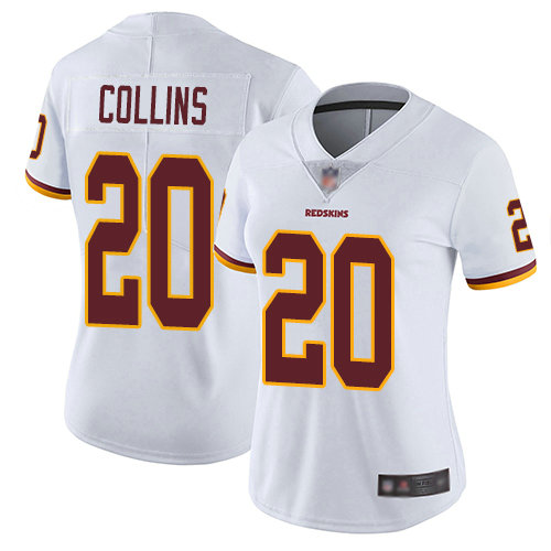 Redskins #20 Landon Collins White Women's Stitched Football Vapor Untouchable Limited Jersey