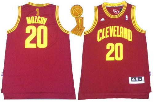 Revolution 30 Cleveland Cavaliers 20 Timofey Mozgov Red The Champions Patch NBA Jersey
