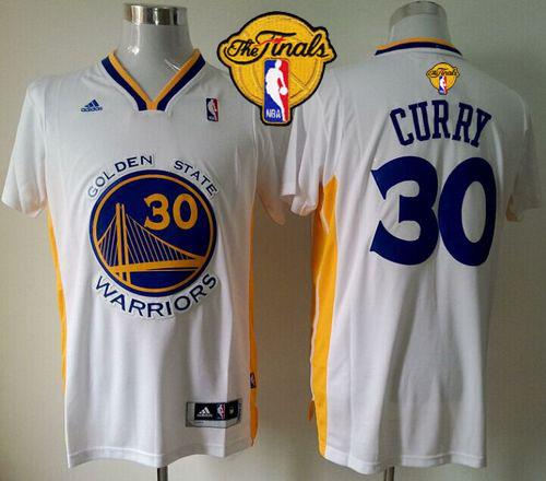 Revolution 30 Golden State Warriors 30 Stephen Curry White Alternate The Finals Patch NBA Jersey