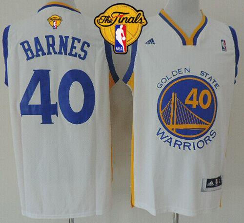 Revolution 30 Golden State Warriors 40 Harrison Barnes White The Finals Patch NBA Jersey