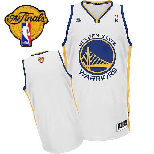 Revolution 30 Golden State Warriors Blank White The Finals Patch NBA Jersey