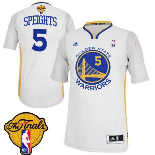 Revolution 30 Golden State Warrlors 5 Marreese Speights White Alternate The Finals Patch NBA Jersey