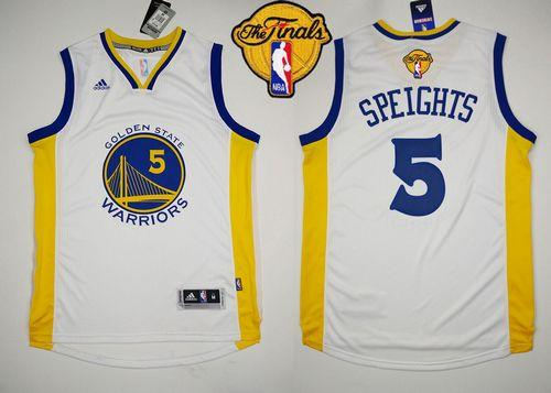 Revolution 30 Golden State Warrlors 5 Marreese Speights White The Finals Patch NBA Jersey