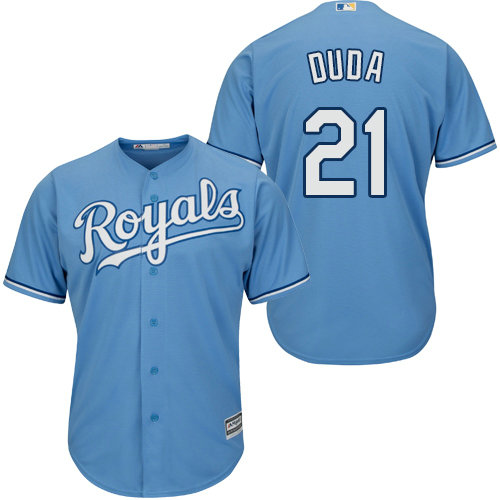 Royals #21 Lucas Duda Light Blue Cool Base Stitched Youth MLB Jersey