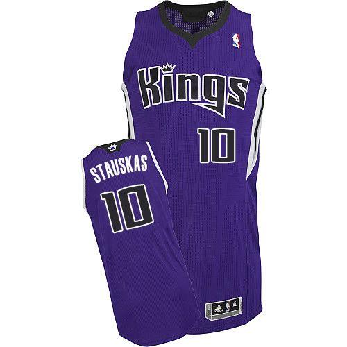 Sacramento Kings 10 Nik Stauskas Purple Revolution 30 NBA Jersey