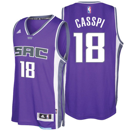 Sacramento Kings 18 Omri Casspi 2016-17 Seasons Purple City Road New Swingman Jersey