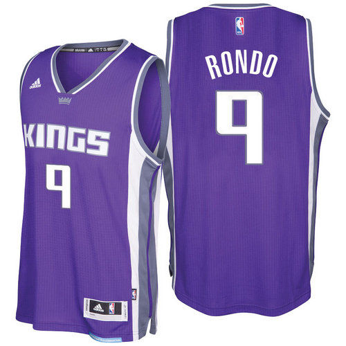 Sacramento Kings 9 Rajon Rondo 2016-17 Seasons Purple Road New Swingman Jersey