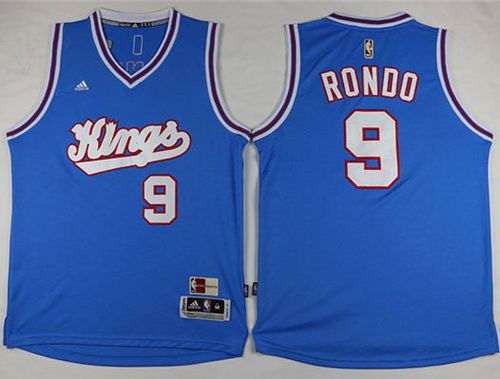 Sacramento Kings 9 Rajon Rondo New Light Blue NBA Jersey