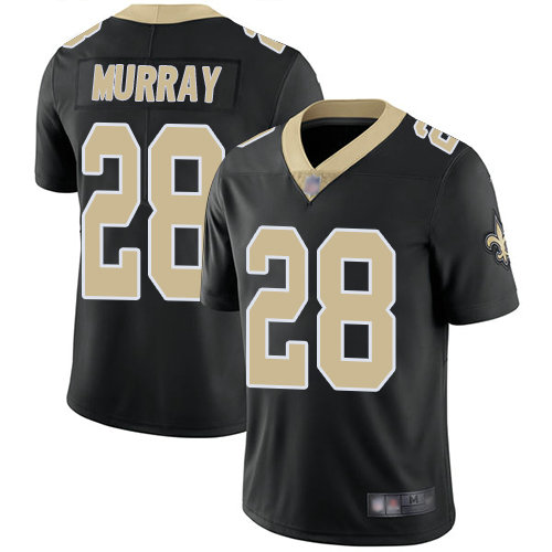 Saints #28 Latavius Murray Black Team Color Men's Stitched Football Vapor Untouchable Limited Jersey