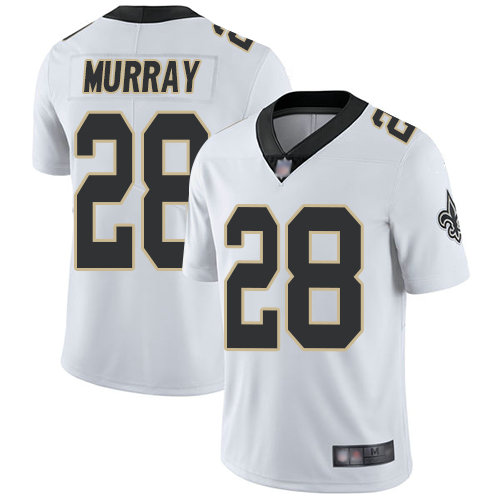 Saints #28 Latavius Murray White Men's Stitched Football Vapor Untouchable Limited Jersey