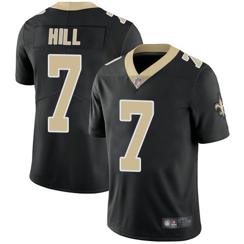 Saints #7 Taysom Hill Black Team Color Youth Stitched Football Vapor Untouchable Limited Jersey