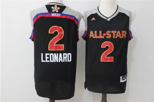 San Antonio Spurs #2 Kawhi Leonard black 2017 all star jerseys