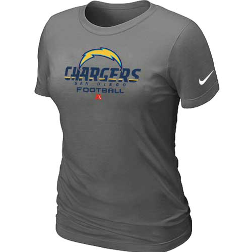 San Diego Charger D.Grey Women's Critical Victory T-Shirt