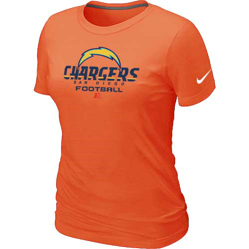 San Diego Charger Orange Women's Critical Victory T-Shirt
