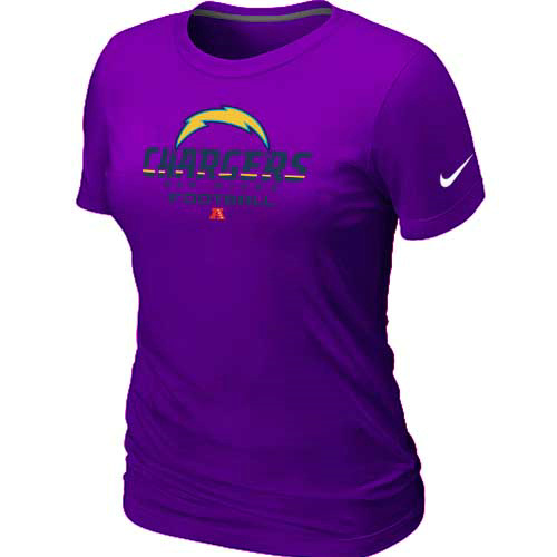 San Diego Charger Purple Women's Critical Victory T-Shirt