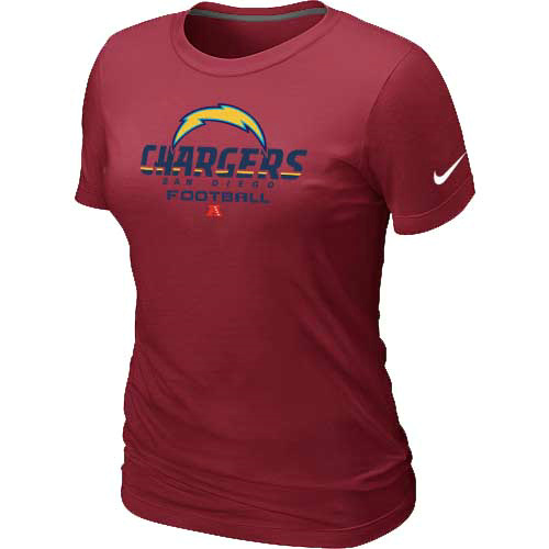 San Diego Charger Red Women's Critical Victory T-Shirt