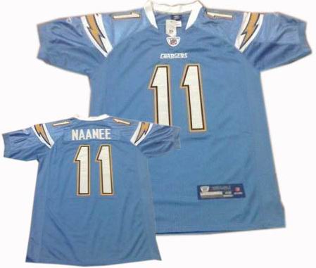 San Diego Chargers #11 Legedu Naanee Jerseys LT Blue