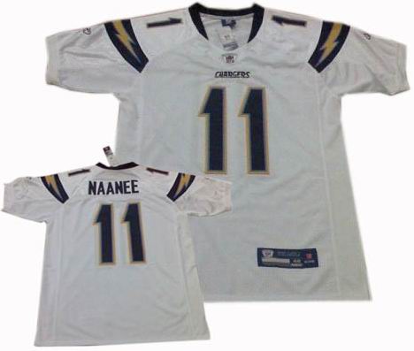 San Diego Chargers #11 Legedu Naanee Jerseys White