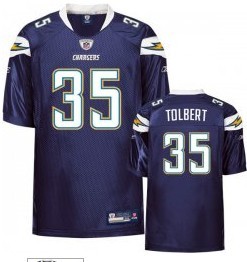 San Diego Chargers #35 Mike Tolbert Navy Blue Jerseys